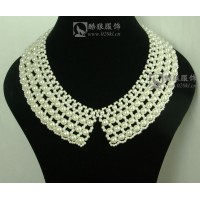 KLJL003 national official website the same paragraph multi-layer pearl pointed collar short necklace collar false collar children necklace bubble bead necklace