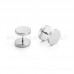 Manufacturer cheap wholesale titanium steel stainless steel dumbbell I-shaped round cake titanium steel earrings fashion jewelry wholesale jewelry