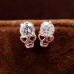 Alloy earrings rose gold hypoallergenic skull earrings new zircon earrings Hot sale on foreign trade platform