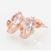 Alloy earrings rose gold hypoallergenic skull earrings new zircon earrings Hot sale on foreign trade platform