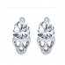 Alloy earrings rose gold hypoallergenic skull earrings new zircon earrings Hot sale on foreign trade platform