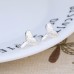 Simple and simple European and American mermaid earrings female Korean version of white silver earrings stall source factory customization
