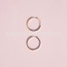 Retro and old vintage simple design earrings HOOP square line circle circle gold European and American titanium steel earrings