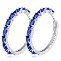 European and American colorful zircon earrings fashion zircon earrings Amazon hot sale new cross-border spot direct supply wish