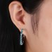 European and American colorful zircon earrings fashion zircon earrings Amazon hot sale new cross-border spot direct supply wish