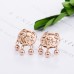 Simple titanium steel earrings temperament square round geometric light luxury earrings jewelry women mini ear bone studs wholesale