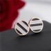 Simple titanium steel earrings temperament square round geometric light luxury earrings jewelry women mini ear bone studs wholesale