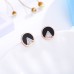 Simple titanium steel earrings temperament square round geometric light luxury earrings jewelry women mini ear bone studs wholesale