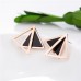 Simple titanium steel earrings temperament square round geometric light luxury earrings jewelry women mini ear bone studs wholesale