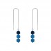 925 sterling silver earrings Korean fashion fresh and simple earrings women long fashion earrings