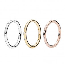 Panjia rose gold drop ring simple temperament stacking joint ring female S925 silver sterling silver ring ring gift