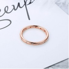 Panjia rose gold drop ring simple temperament stacking joint ring female S925 silver sterling silver ring ring gift