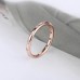 Panjia rose gold drop ring simple temperament stacking joint ring female S925 silver sterling silver ring ring gift