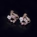 B403 Her Private Life Park Minying Micro-inlaid flower ear clip without pierced garland earrings bow earrings