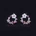 B403 Her Private Life Park Minying Micro-inlaid flower ear clip without pierced garland earrings bow earrings