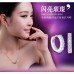 Amazon AliExpress hot style single row diamond sterling silver earrings female Korean version diamond earrings wild white fungus jewelry