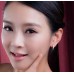 Amazon AliExpress hot style single row diamond sterling silver earrings female Korean version diamond earrings wild white fungus jewelry