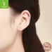 Yinziyun original small circle 925 silver earrings European and American simple fashion real gold plated silver earrings SCE498