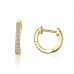 Yinziyun original small circle 925 silver earrings European and American simple fashion real gold plated silver earrings SCE498