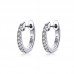 Yinziyun original small circle 925 silver earrings European and American simple fashion real gold plated silver earrings SCE498