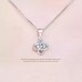 Imitation silver explosion type four-leaf clover pendant female white copper pendant necklace Japanese and Korean jewelry simple temperament live broadcast stall source