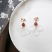Korean creative ear clip without pierced net red cold wind earrings fashion simple and small super fairy earrings women