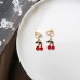 Korean creative ear clip without pierced net red cold wind earrings fashion simple and small super fairy earrings women