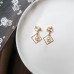 Korean creative ear clip without pierced net red cold wind earrings fashion simple and small super fairy earrings women
