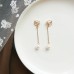 Korean creative ear clip without pierced net red cold wind earrings fashion simple and small super fairy earrings women