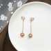 Korean creative ear clip without pierced net red cold wind earrings fashion simple and small super fairy earrings women