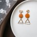 Korean creative ear clip without pierced net red cold wind earrings fashion simple and small super fairy earrings women