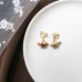Korean creative ear clip without pierced net red cold wind earrings fashion simple and small super fairy earrings women