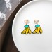 Korean creative ear clip without pierced net red cold wind earrings fashion simple and small super fairy earrings women