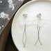 Korean creative ear clip without pierced net red cold wind earrings fashion simple and small super fairy earrings women