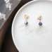 Korean creative ear clip without pierced net red cold wind earrings fashion simple and small super fairy earrings women