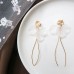 Korean creative ear clip without pierced net red cold wind earrings fashion simple and small super fairy earrings women