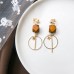 Korean creative ear clip without pierced net red cold wind earrings fashion simple and small super fairy earrings women