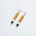 Harajuku style retro funny personality fun realistic cigarette butt earrings Korean trendy temperament earrings without pierced ear clips