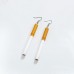 Harajuku style retro funny personality fun realistic cigarette butt earrings Korean trendy temperament earrings without pierced ear clips